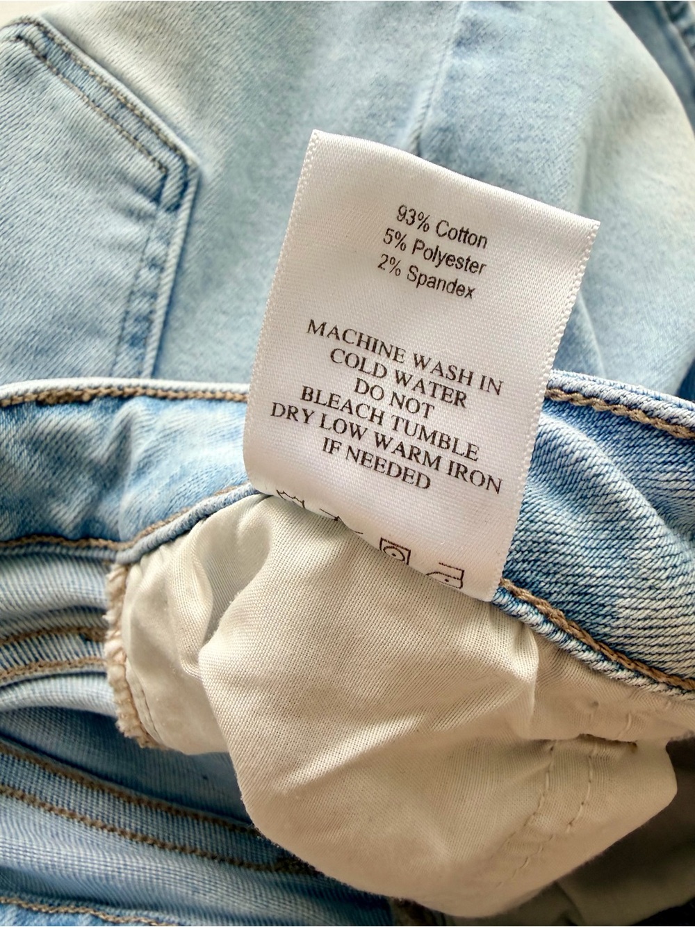 JUSTUSA Light Wash High Rise Cropped Wide Leg Jeans Size 27P / 4P - Picture 8 of 8